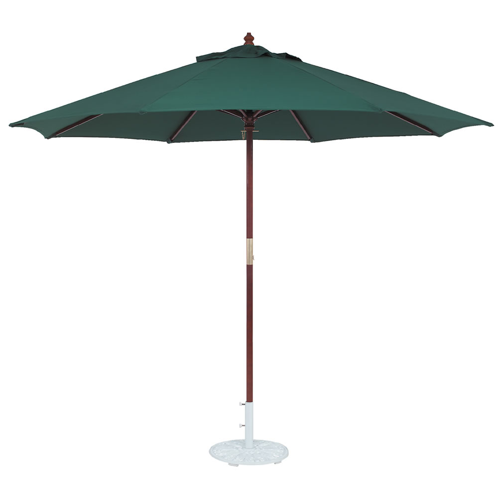 0844TD 11' Dark Wood Market Umbrella by Tropishade ® Worldwide