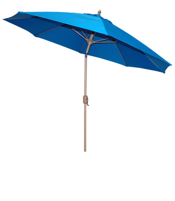 633HC 9’ Honey Champagne Aluminum Market Umbrella