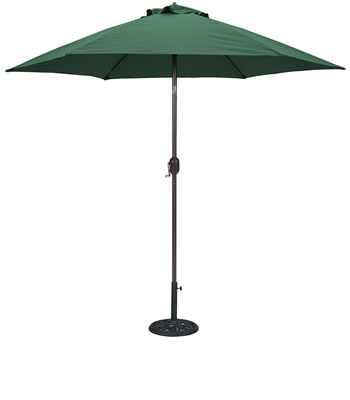 636B 9' Aluminum Bronze Market Umbrella