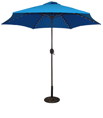 637B 9' Aluminum Bronze Market Umbrella