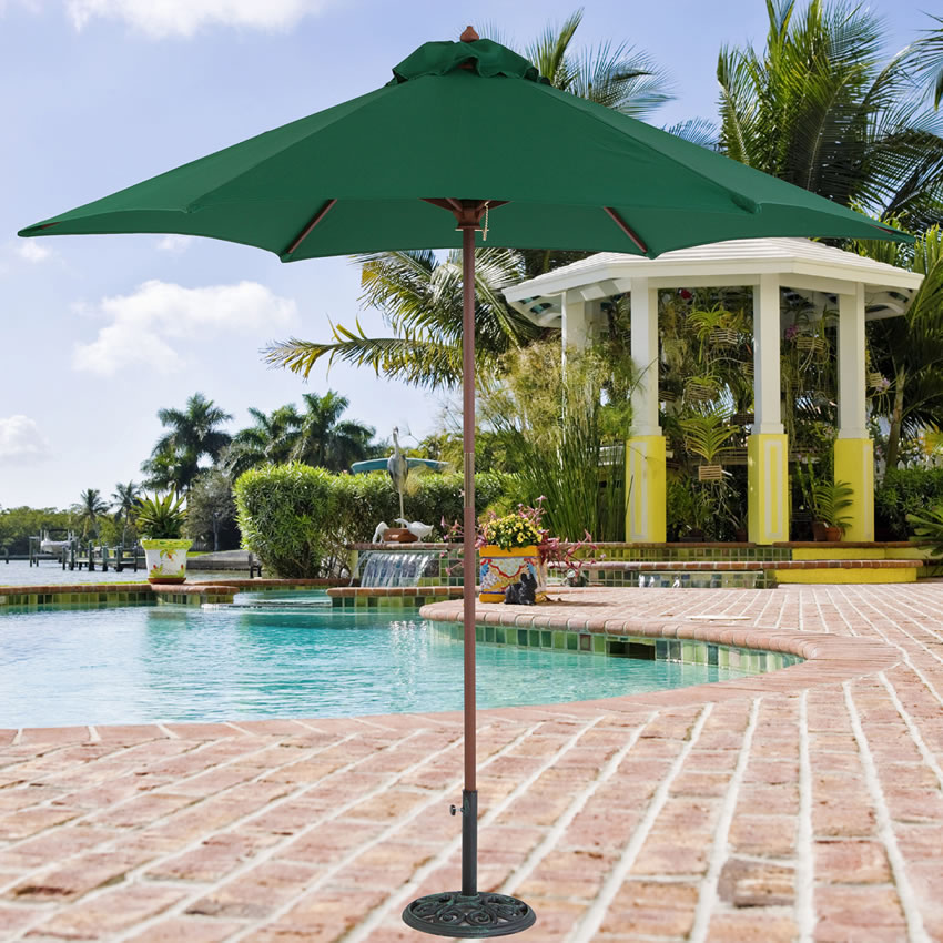 0322sl 9 Light Wood Market Umbrella By Tropishade Worldwide Manufacturer Of Outdoor Patio Umbrellas